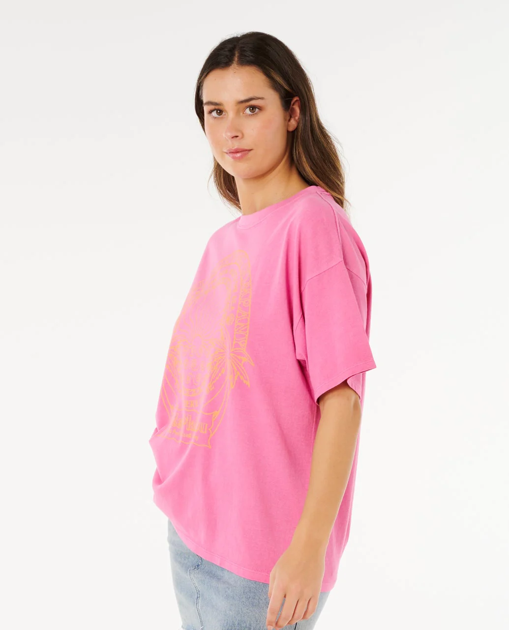 Rip Curl t-shirt dam Hotel malibu super pink - 6