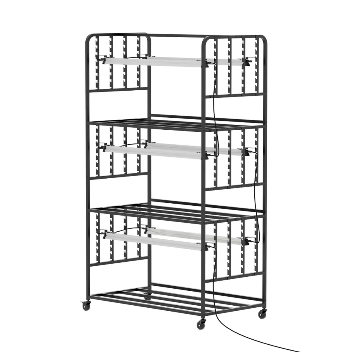 X-Stream odlingshylla med  6st 24W LED-lister  växtbelsyning - 3