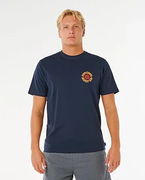 Rip Curl t-shirt Rinse circle dark navy