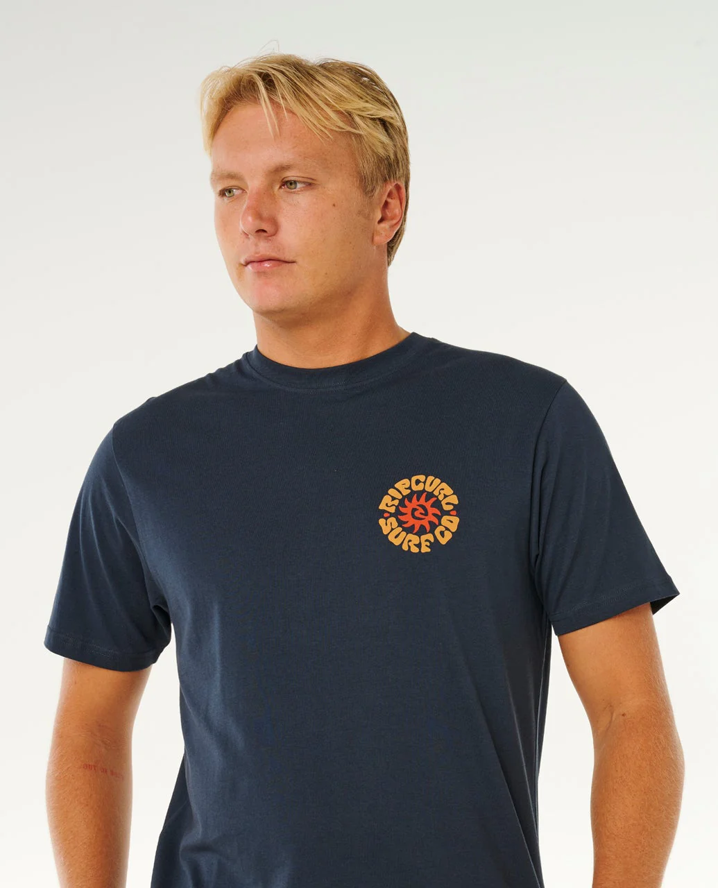 Rip Curl t-shirt Rinse circle dark navy - 2