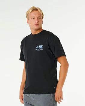 Rip Curl t-shirt Rinse glass off black