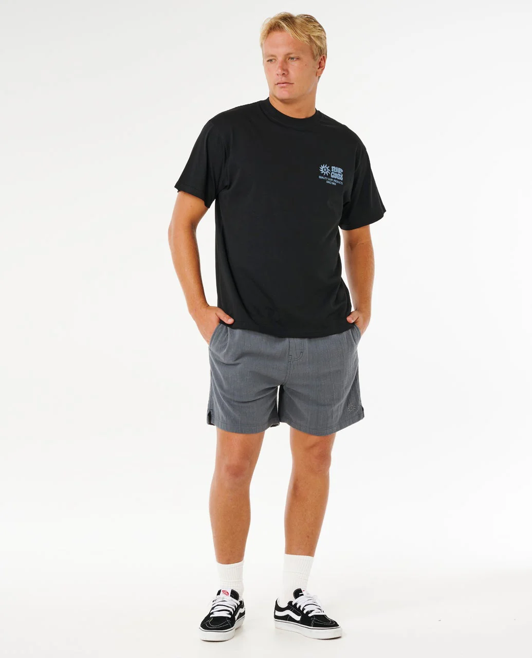 Rip Curl t-shirt Rinse glass off black - 2