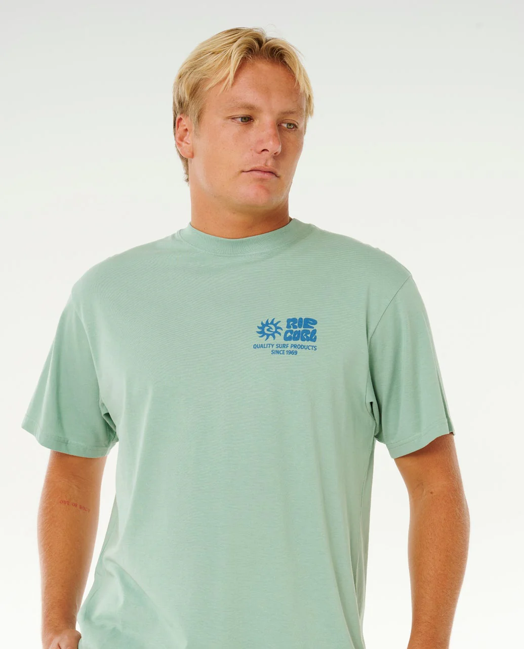 Rip Curl t-shirt Rinse glass off aloe - 4