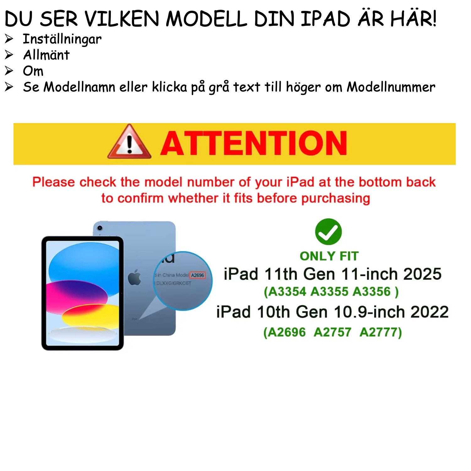 Silikon skal iPad (A16) 2025 11 tum gen 11 fodral - 2