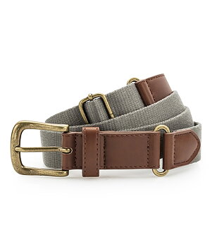 Asquith & Fox Faux Leather & Braid Belt – canvasbälte med läderlook
