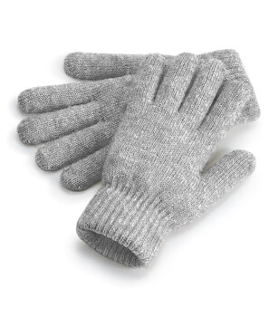 Beechfield Cosy Ribbed Cuff Gloves – mjuka stickade vantar med mudd
