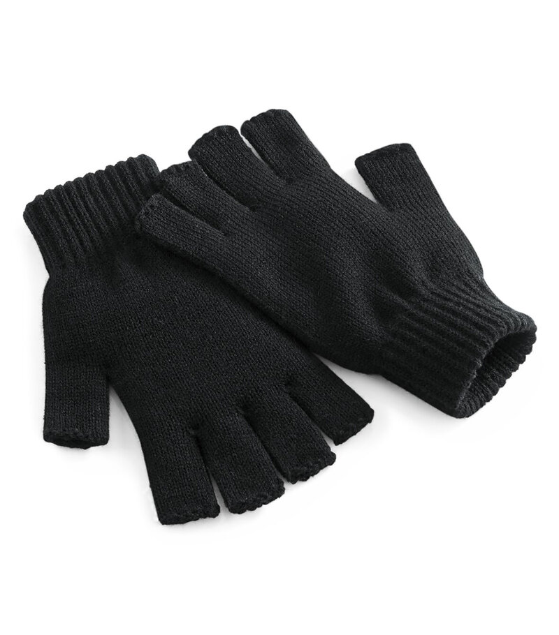 Beechfield Fingerless Gloves – stickade halvvantar för full kontroll - 3