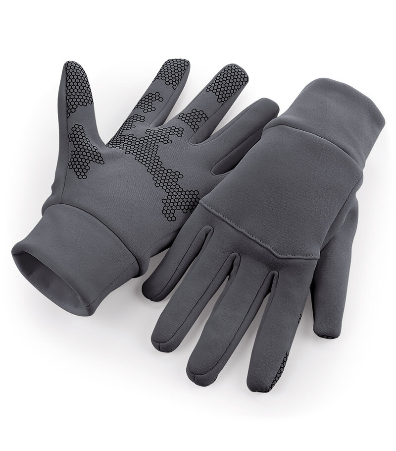 Beechfield Softshell Sports Tech Gloves – vindtäta touchscreen-handskar - 5
