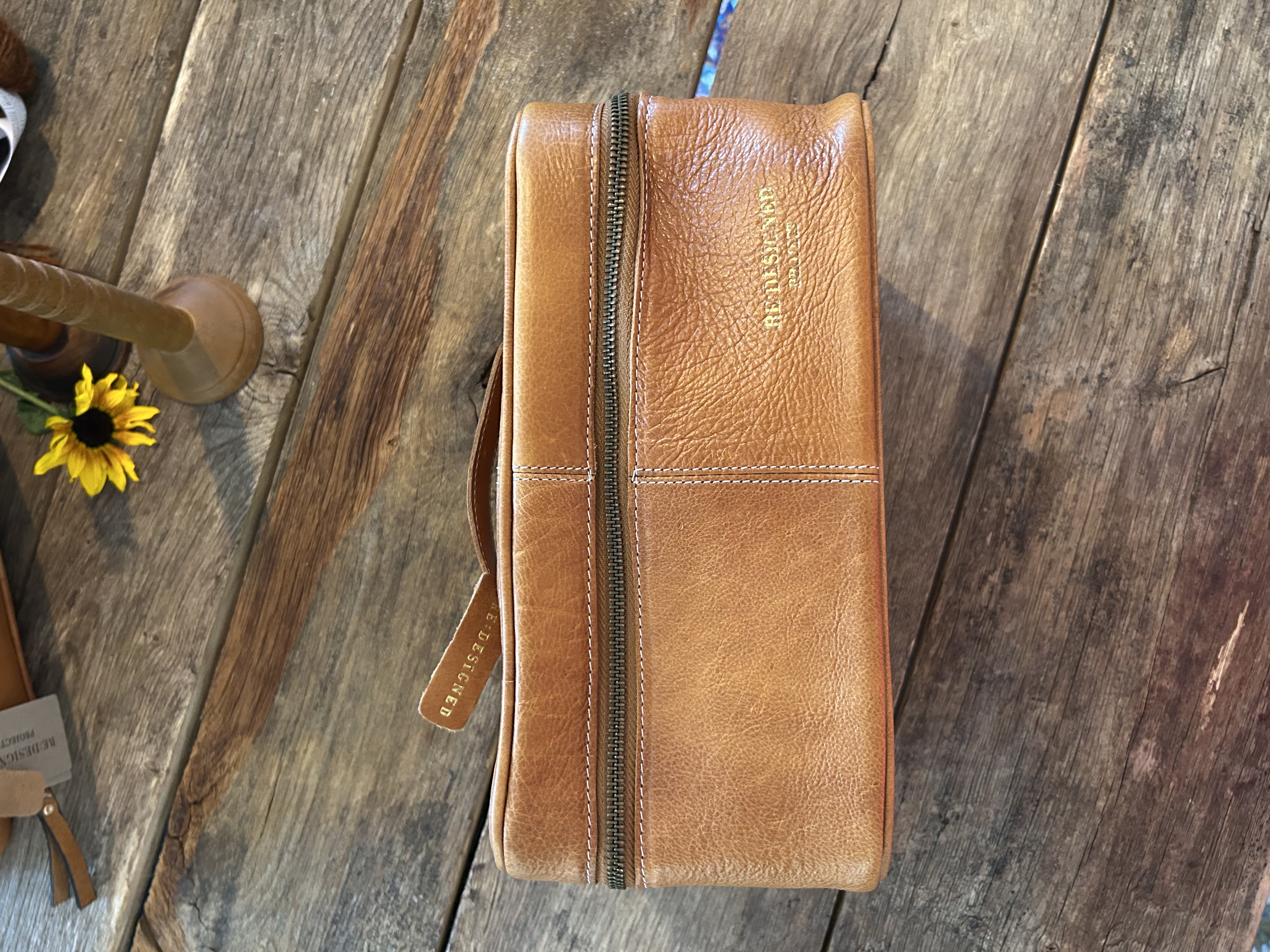 Genuine leather project bag - 2