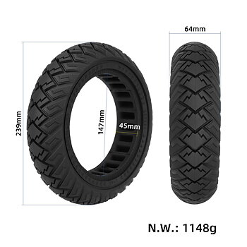 250×64 Punkteringsfritt Däck – Xiaomi 4 Ultra, Navee mm