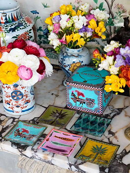 ORTIGIA Tin Caretto 5 Glass Plates