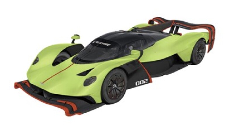 Radiostyrd Bil Rastar Skala 1:14 Aston Martin ValkyrieAMR Pro Grön - 2