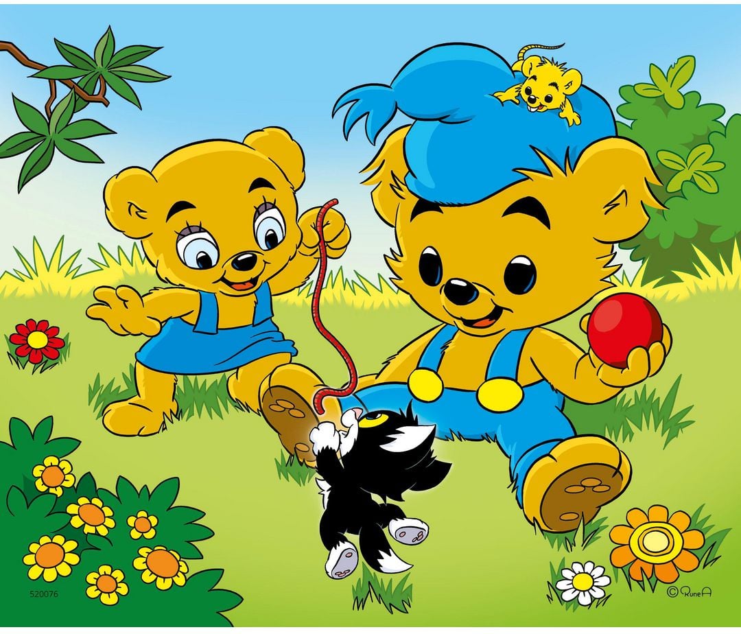 Träpussel 6 Bitar Bamse - 2