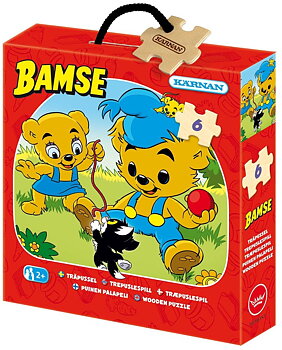 Träpussel 6 Bitar Bamse