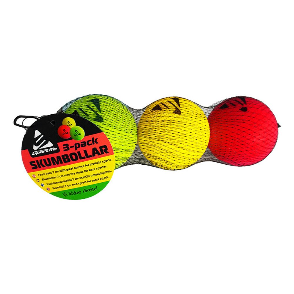SportMe Skumbollar Multi, 3-pack