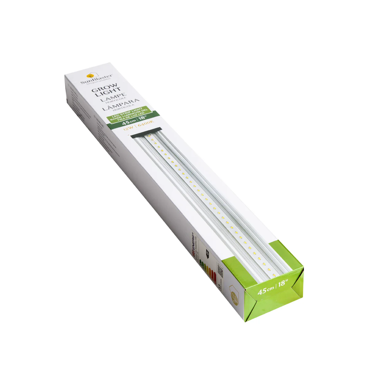 SunBlaster LED 6400K växtlampa 45cm -komplett med strömsladd & clips - 3