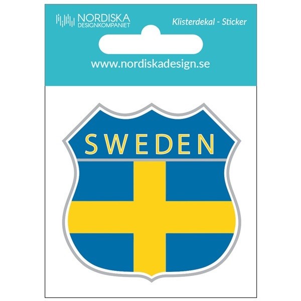 Sticker Shield Sweden 5,5 cm