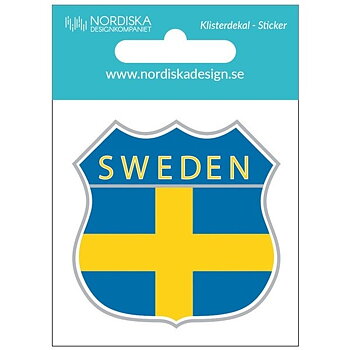 Sticker Shield Sweden 5,5 cm