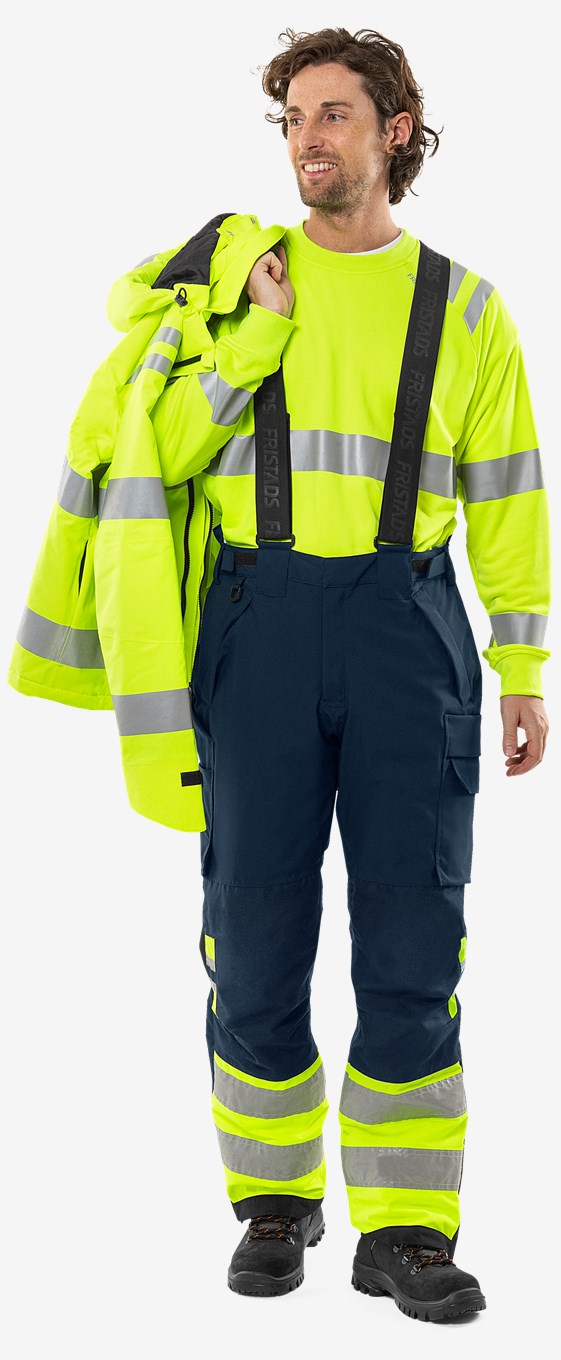 Fristads Varsel Green vinterbyxa stretch 2681 GLPS, klass 1