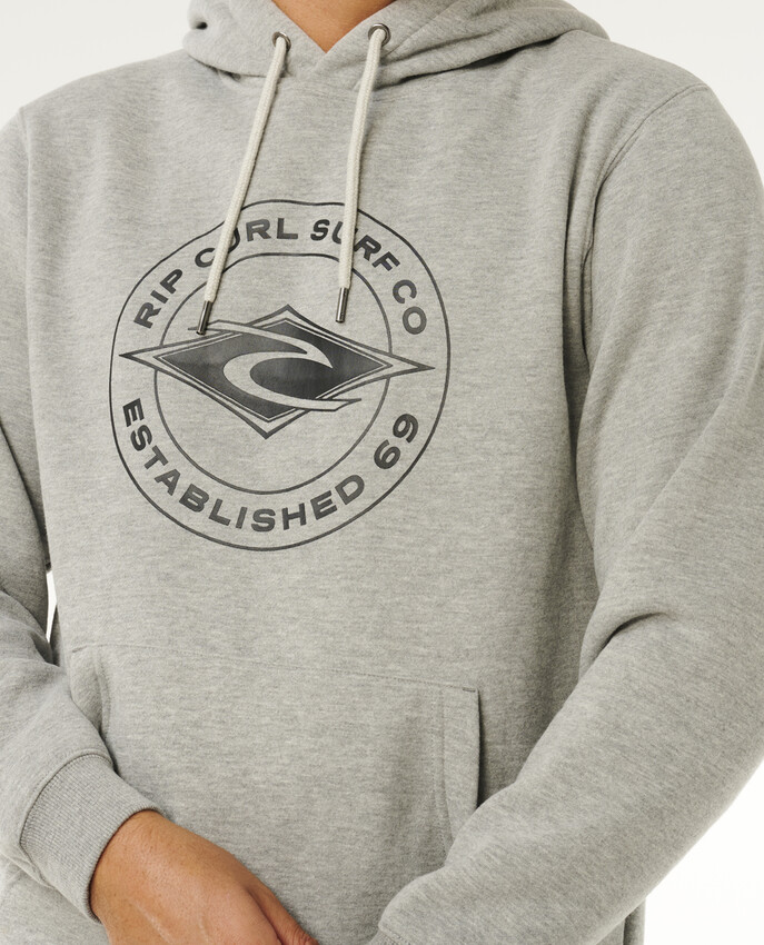 Rip Curl hoodie Stapler grey marle - 5