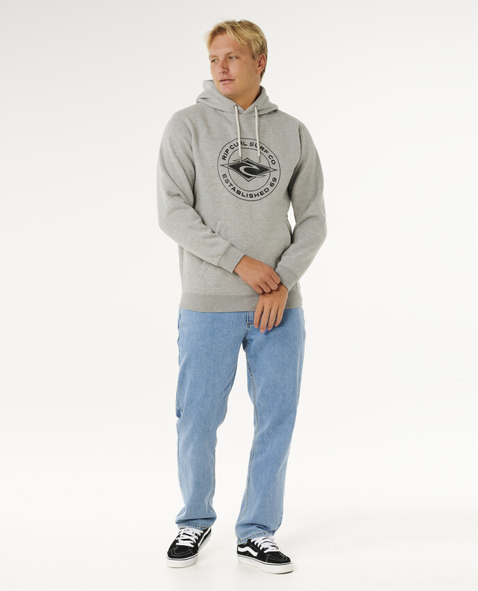 Rip Curl hoodie Stapler grey marle - 4