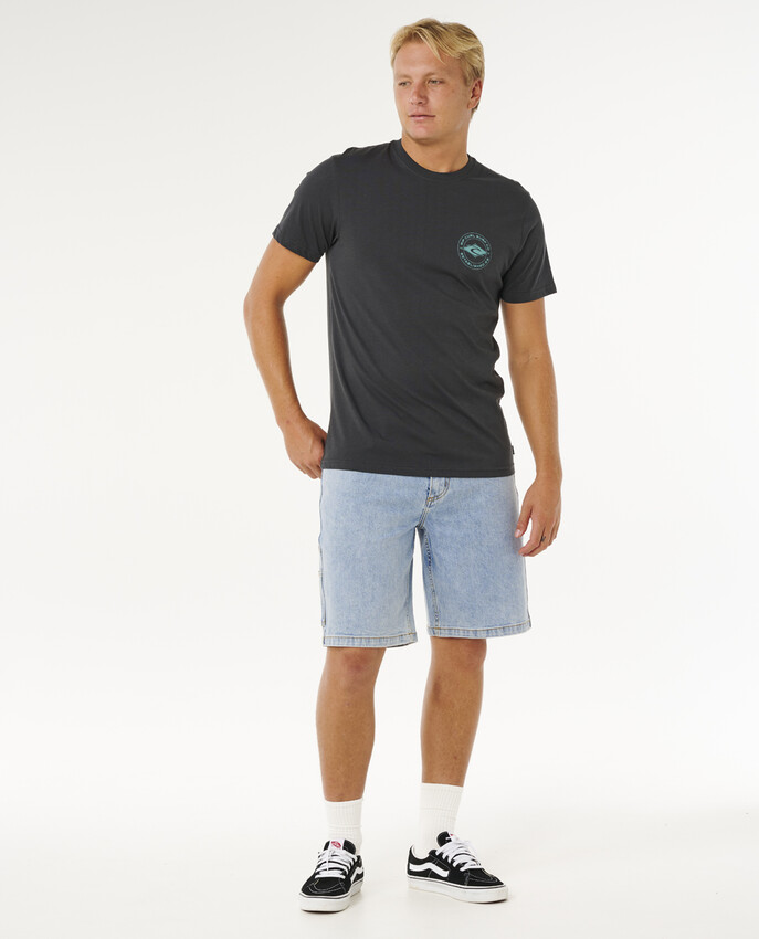 Rip Curl t-shirt staple washed black - 5