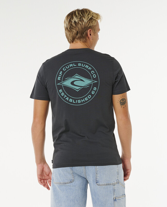 Rip Curl t-shirt staple washed black - 2