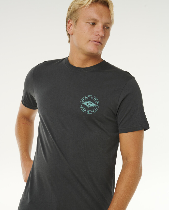 Rip Curl t-shirt staple washed black