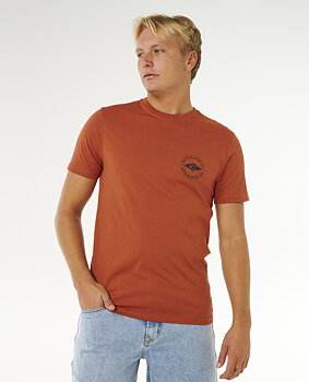 Rip Curl t-shirt staple baked clay