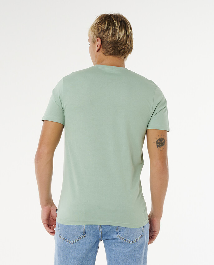 Rip Curl t-shirt Streamline pocket badge aloe - 2