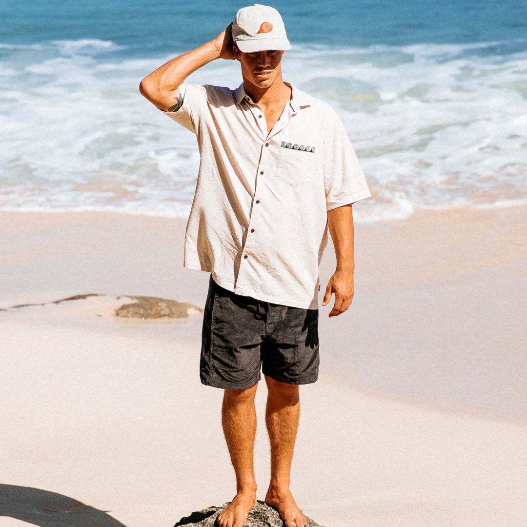 Rip Curl skjorta Aots s/s vintage white - 5