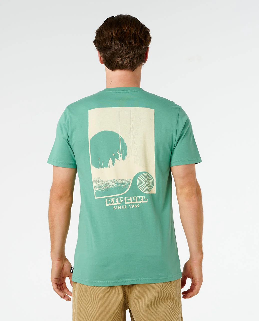 Rip Curl t-shirt Aots sailboat leaf green - 2