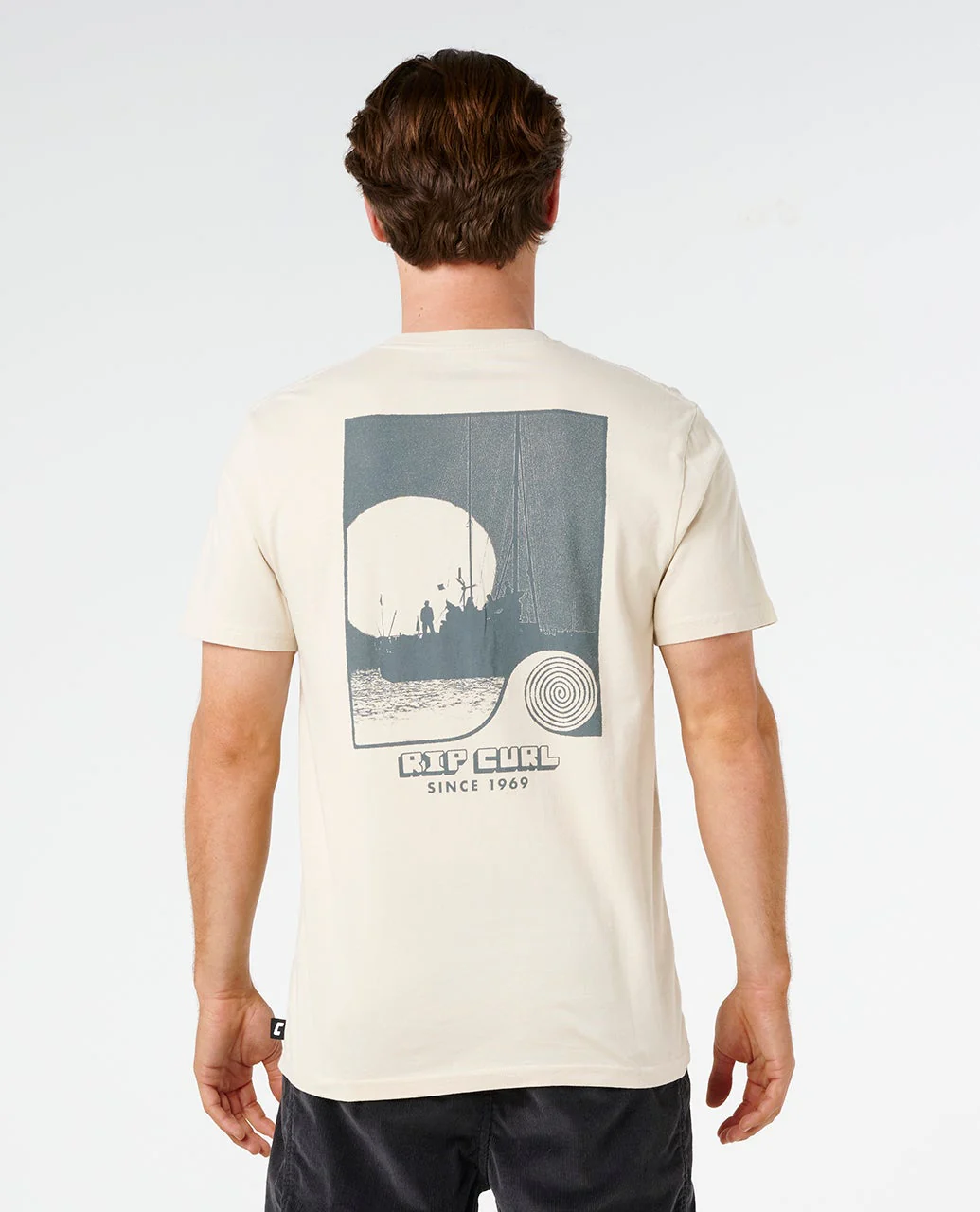 Rip Curl t-shirt Aots sailboat vintage white - 5