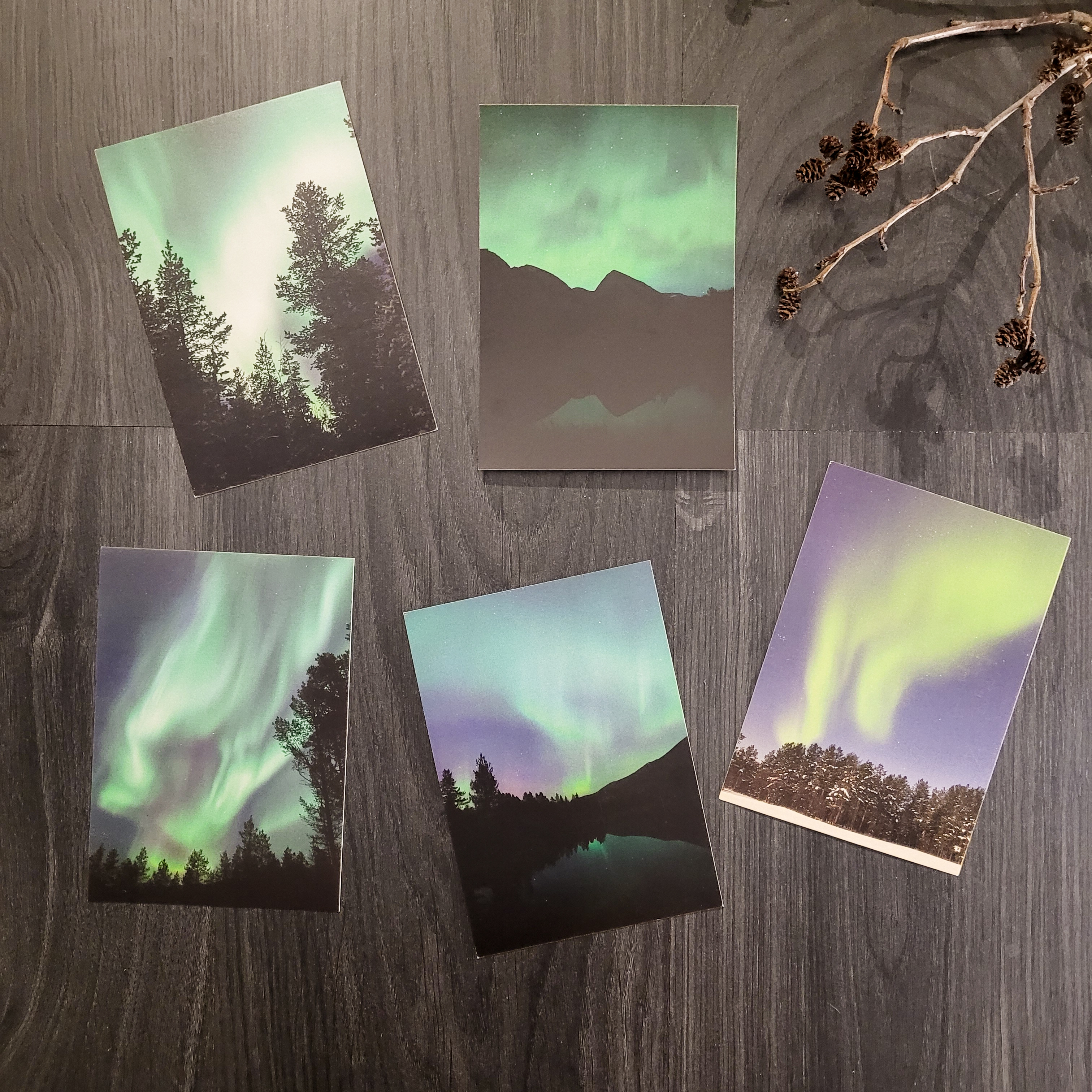 Postkortpakke - Nordlys Il