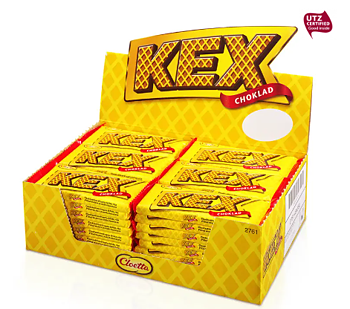Cloetta Kexchoklad 60 g – klassiskt mellanmål med frasigt rån & mjölkchoklad (48st)
