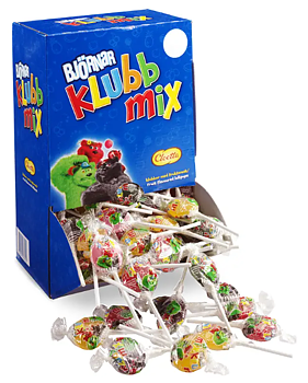 Björnar Klubbmix Automat – 180 klubbor i fruktsmaker 