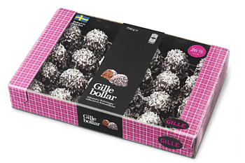 Gille Chokladbollar 750 g – storpack chokladbollar med kokos | För café, butik & kontor