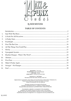 14 Jazz & Funk Etudes