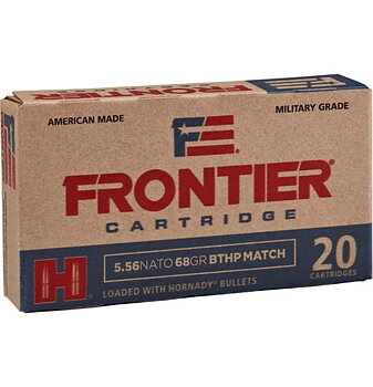 Hornady Frontier 5.56 NATO 68gr BTHP Match