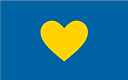 Swedish heart flag