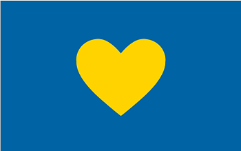 Swedish heart flag