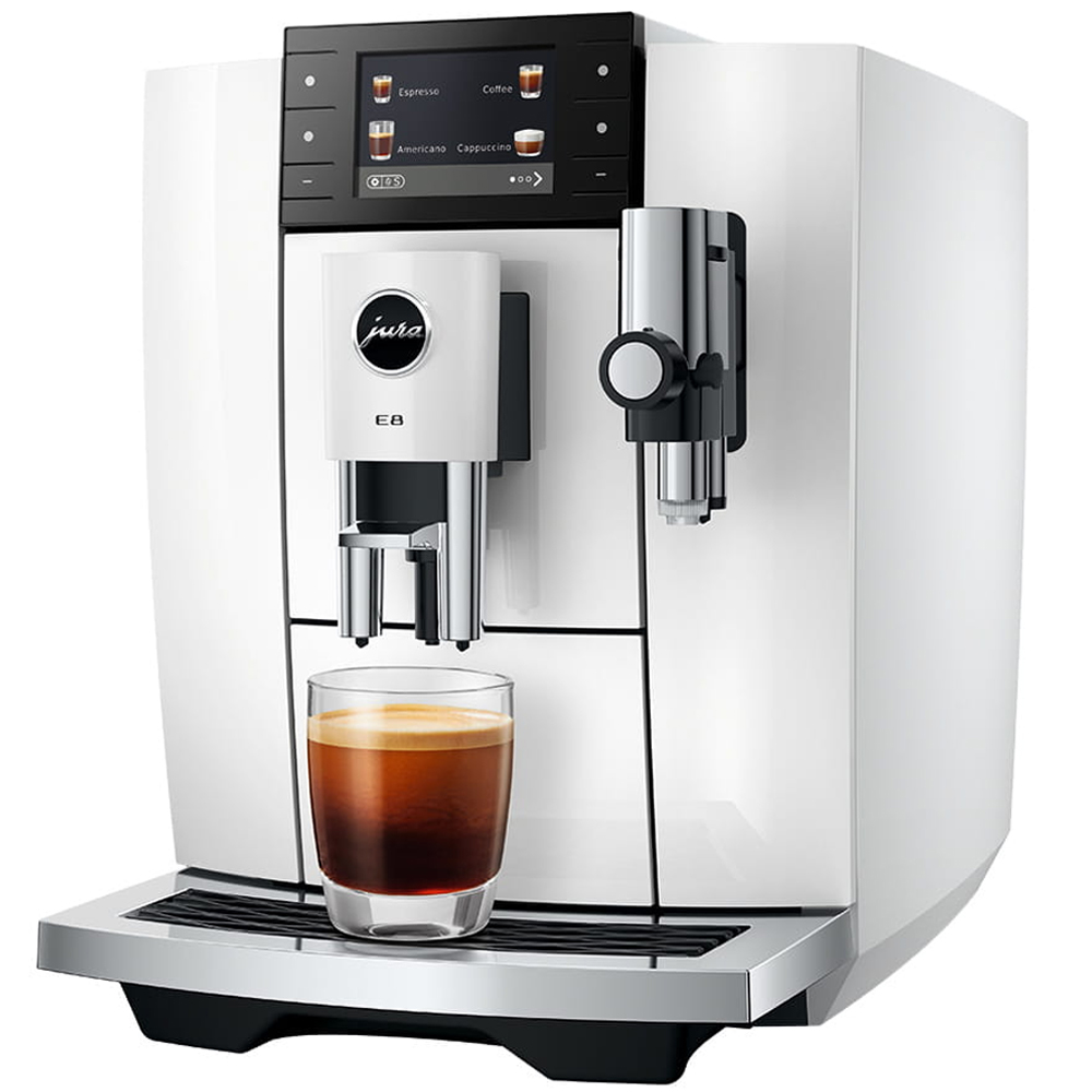 Jura E8 Piano White (ED 15747) - Helautomatisk