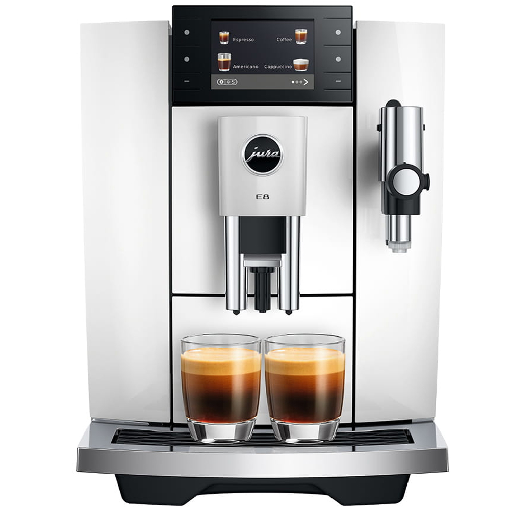 Jura E8 Piano White (ED 15747) - Helautomatisk