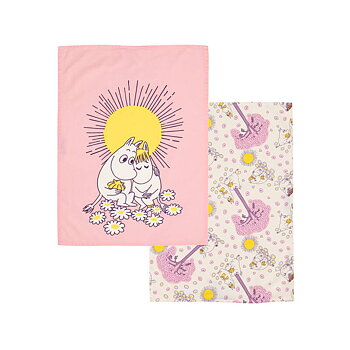 Moomin Kitchen Towels 50x70 cm - 2-Pack - Sweethearts