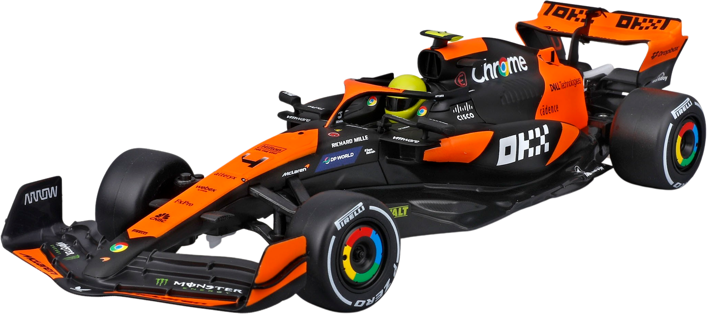 Premium Radiostyrd F1 Mclaren Norris 2024 Skala 1:242.4GHZ - 2