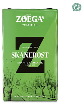 Zoegas Skånerost bryggkaffe 450 g – mörkrostat & fylligt kaffe | För byggbodar, café & kontor