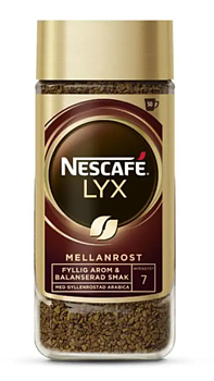 Nescafé Lyx snabbkaffe 100 g – mellanrost instantkaffe | För kontor, café & byggbodar