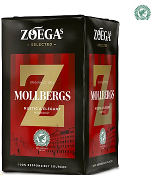 Zoegas Mollbergsblandning bryggkaffe 450 g – premium mörkrost | För café, kontor & byggbodar