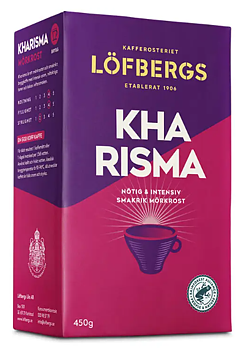 Löfbergs Kharisma bryggkaffe 450 g – mörkrost med intensiv smak | För kontor, café & byggbodar