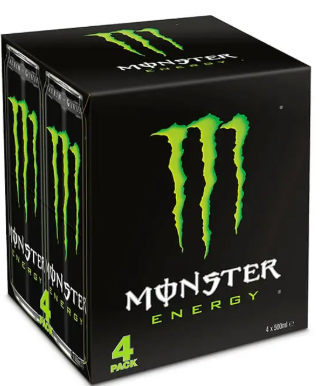 Monster Energy 4-pack – energidryck för arbetsplats, bygg & förening
